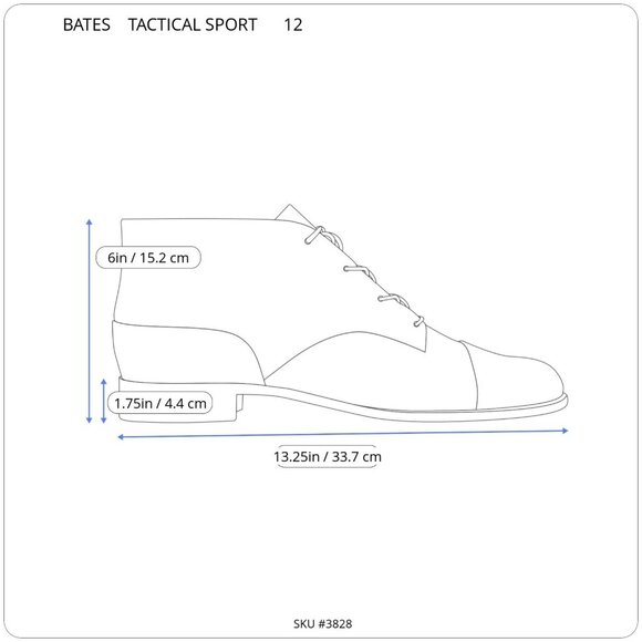 Mens Bates Tactical Sport 2 Mid Zip CT Desert Sand Tan 12 US SZ. EO2131 With Box - Picture 8 of 15